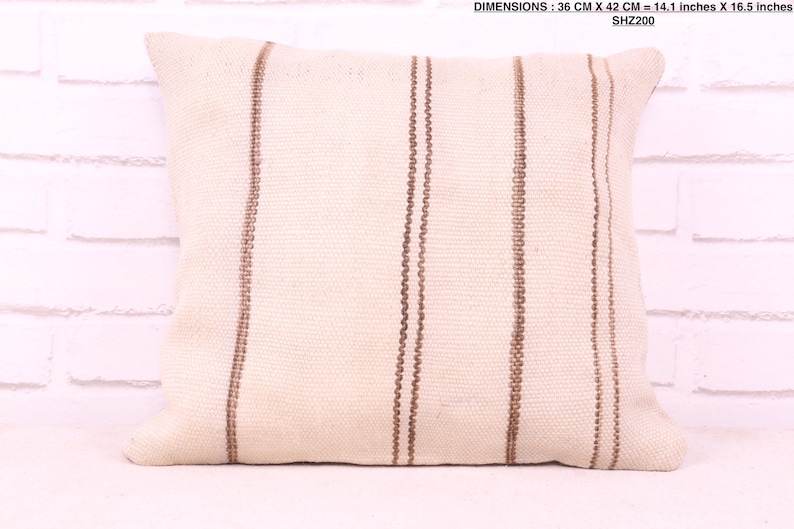 Vintage Moroccan pillow 14.1 inches X 16.5 inches