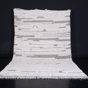 Contemporary moroccan rug - Handmade berber rug - Custom area rug - Wool rug - Beni ourain rug - Living room rug - Moroccan rug shag