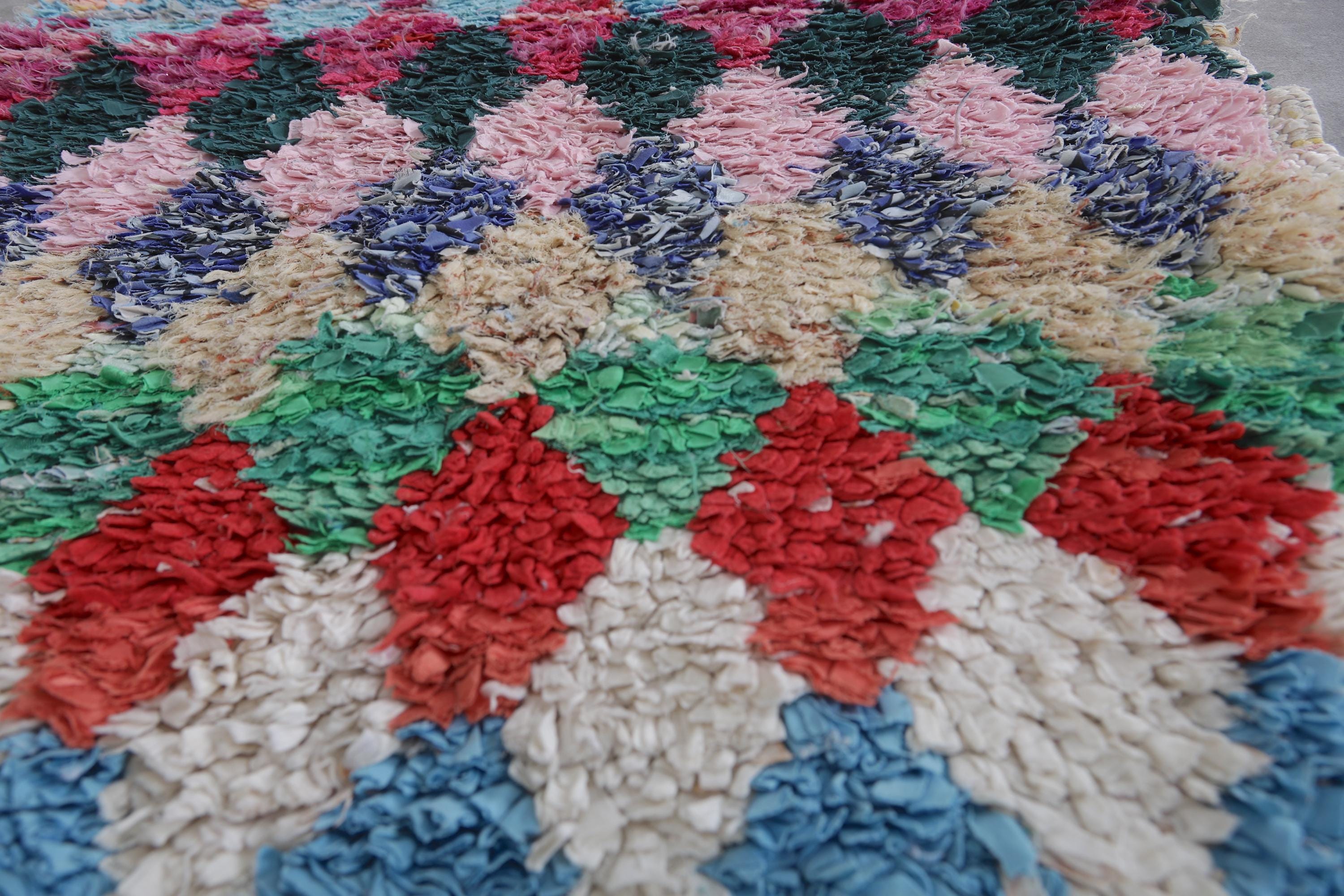 saleモロッコのハンドメイドラグ no.23