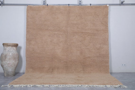 Moroccan taupe rug - Beni ourain rug - Wool rug - Handmade rug - Genuine lamb wool - Morocco rug- Moroccan brown rug - Custom design rug