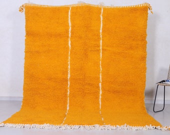 Moroccan yellow rug - Beni ourain rug - Wool berber rug - Custom rug - handmade rug - Yellow rug - Berber yellow rug - Moroccan rug