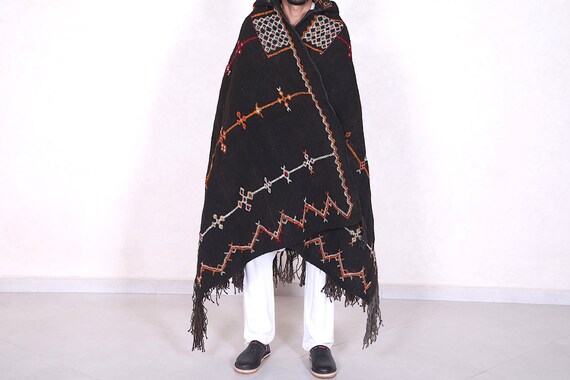 Antique costume - Moroccan cape - Tribal rug - Vi… - image 7