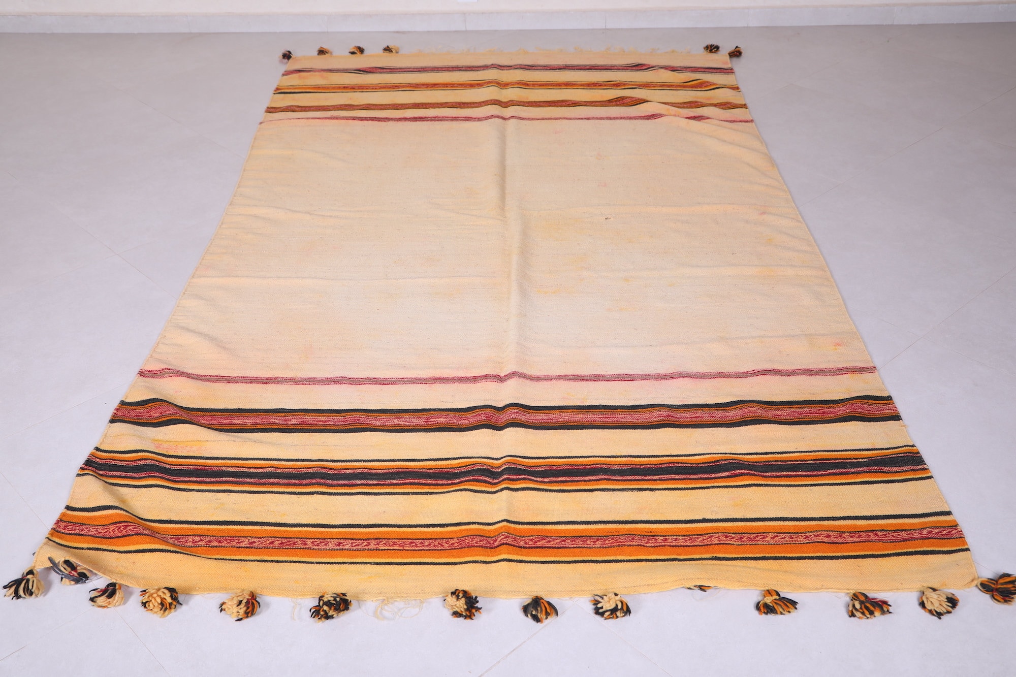Vintage Moroccan Blanket 5.7 FT X 9.5 FT Etsy