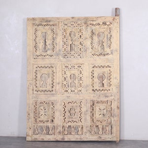 Custom moroccan door with carvings - custom wood - berber wood door - hand craved door - carved wood - moroccan wooden door - vintage style