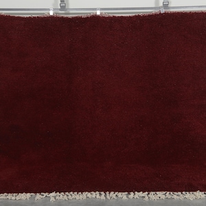 Moroccan wool rug 8.1 x 8 feet beni ourain rug - Moroccan area rug - Burgundy rug - Handmade berber rug - Moroccan area rug - Morocco rug