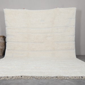 Moroccan area rug - Moroccan rug contemporary - Handmade rug - Moroccan rug - Morocco rug - Beni ourain rug - Berber rug - Beige rug