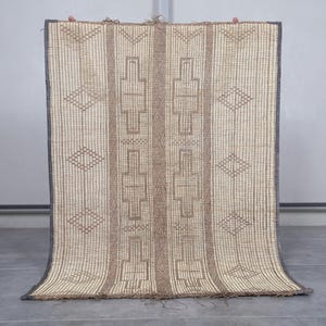African tuareg mat 3 x 4.1 feet nomad rug - tuareg rug - vintage rug -  mauritanian mat - old rug - handmade rug - vintage tuareg rug