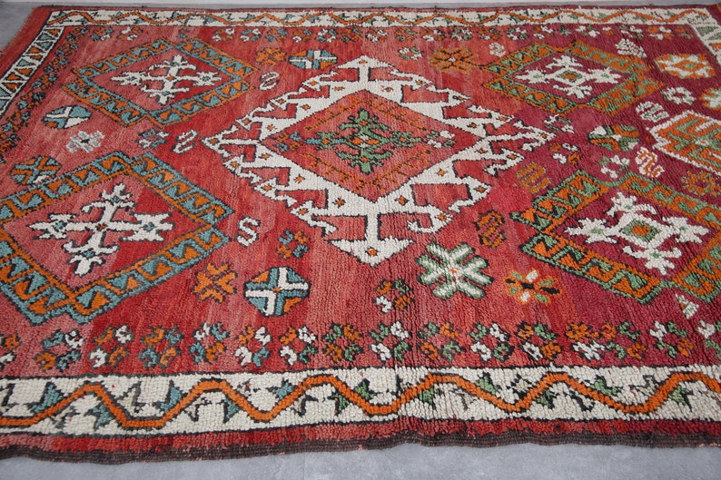 Wholesale Moroccan rugs for sale Vintage Berber rug Morocco rug Handmade rug Boujaad rug Tribal rug Vintage rugs Wool rugs image 4
