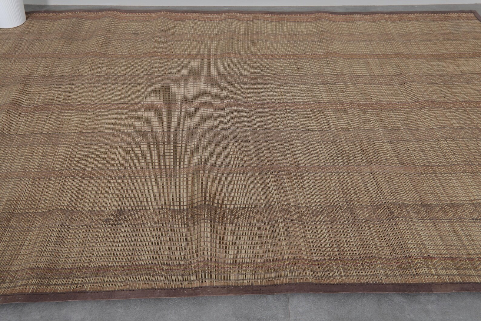 Reed Rug Vintage Tuareg Mat 5.9 X 8.6 Feet Handmade Mat - Vintage Tuareg Rug ...