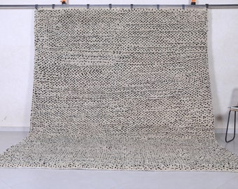 Moroccan rug - Beni ourain rug - Custom rug - Handmade rug - Genuine lamb wool - Dark dots - Moroccan dots rug - Custom design rugs
