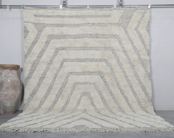 Moroccan rug arcadia white - Beni ourain rug - All wool berber rug - Custom area rug - Handmade rug - Berber wool rug - Morocco rug