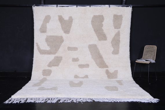 Contemporary berber rug - Moroccan wool rug - Moroccan rug - Moroccan handmade rug - Beni ourain rug - Custom size rug - Morocco rug