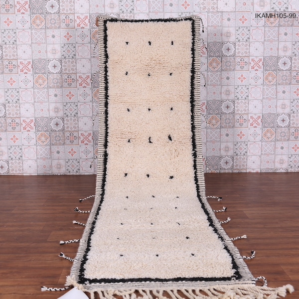 Custom runner rug - Hallway rug - Entryway rug - Long runner rug - Moroccan dot rug - Berber runner rug - Hallway rug - Berber rug