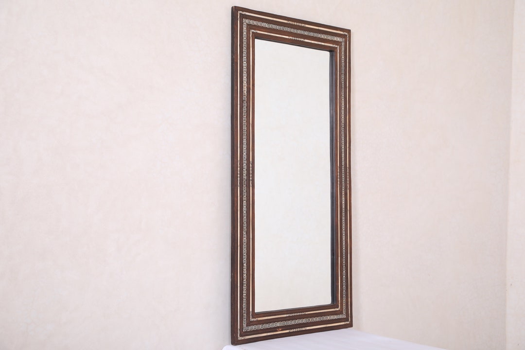 Moroccan Mirror - 24.4 Inches X 47.2 Inches - Berber Mirror - Handmade ...