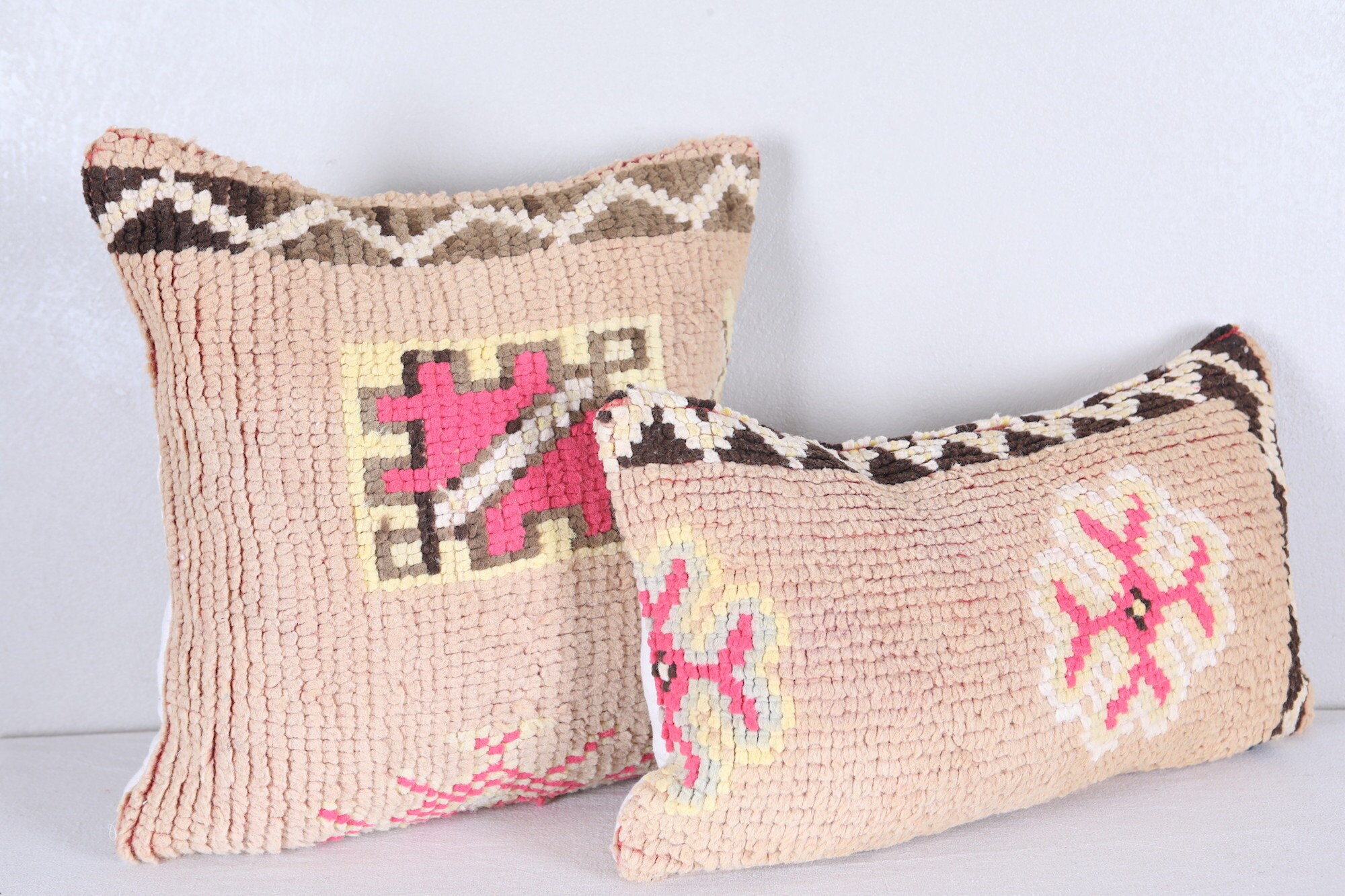 Oreiller Marocain Long 12, 2 Pouces X 20, 8 - Oreiller Berbère Vintage Oreiller Fait à La Main Décor