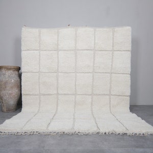 Custom moroccan rug - Beni ourain rug hand knotted - Handmade rug - Genuine lamb wool - Morocco rug - Custom size rugs - Berber rug