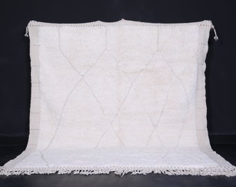 Amazing moroccan beni ourain rug - Berber rug - Custom size moroccan rug - Contemporary rug - Moroccan berber rug - Wool rug - Handmade rug