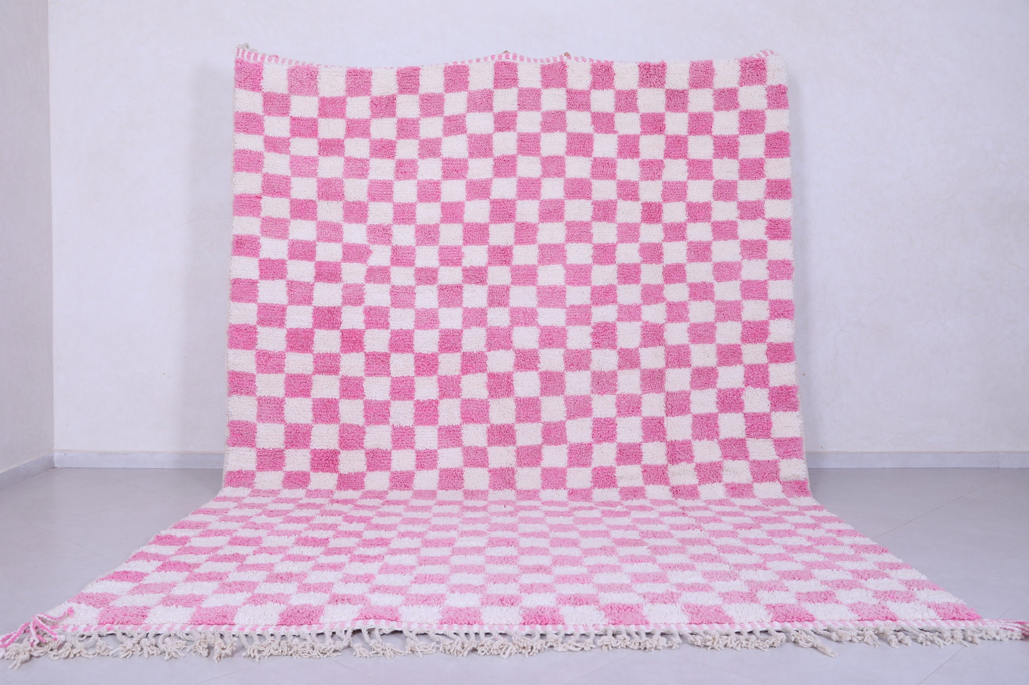 Pink Arabic Rug Moroccan Rug Pink - Checkered Pink Rug - Pink Rug - Pink Checkered Rug ...