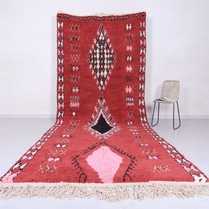 Custom runner rug - Hallway rug -  Entryway rug - Red Runner rug - Beni ourain rug - Berber runner rug - Hallway rug - Berber rug