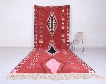 Custom runner rug - Hallway rug -  Entryway rug - Red runner rug - Beni ourain rug - Berber runner rug - Hallway rug - Berber rug