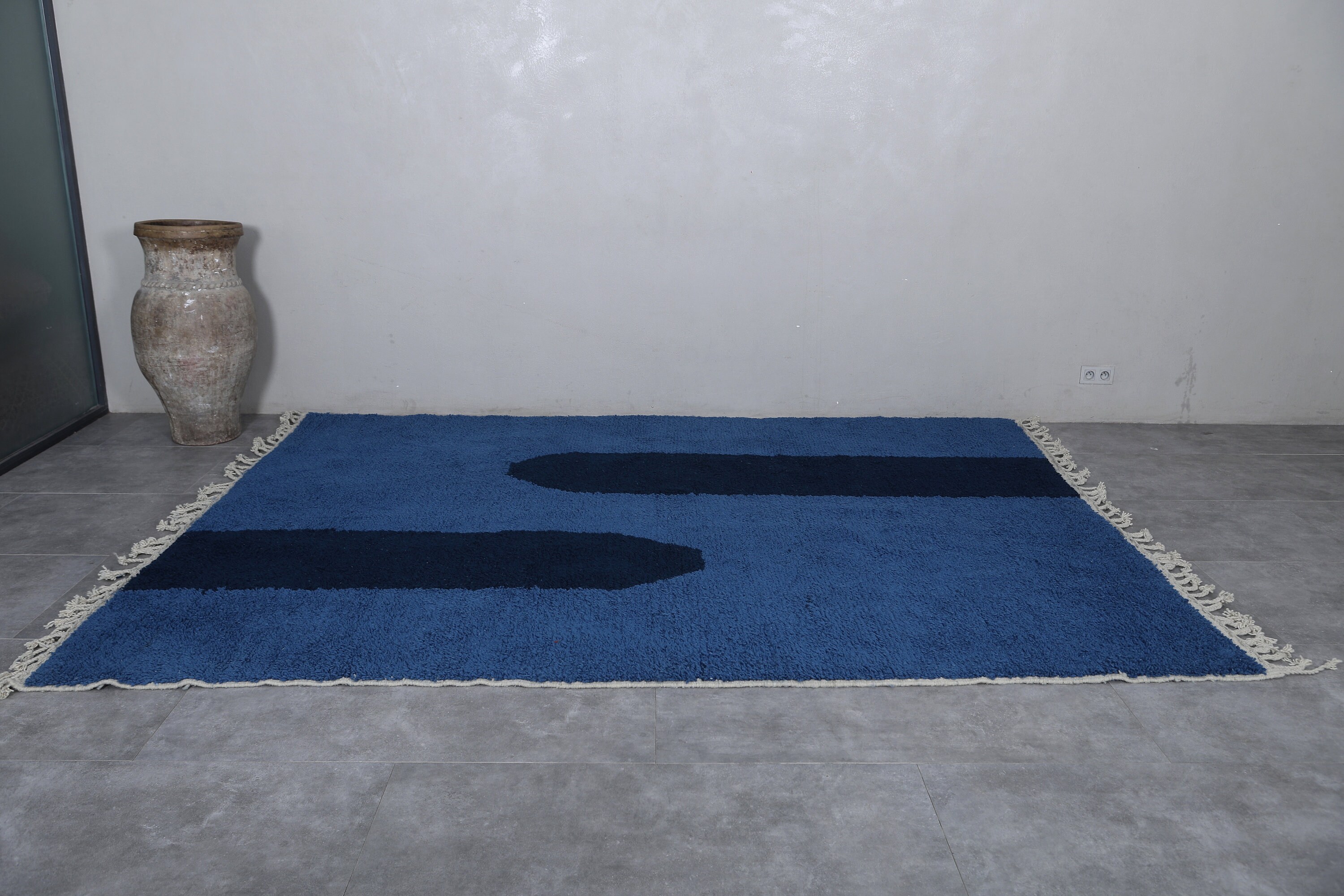 Blue Arabic Rug Moroccan Rug Blue - Berber Rug - Custom Moroccan Rug - Beni Ourain Rug ...
