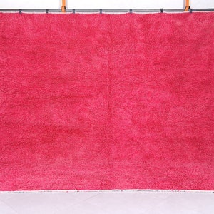 Berber rug pink - Moroccan pink rug - Solid pink rug - Wool berber rug - Beni ourain rug - Custom rug - Handmade rug - Moroccan area rug