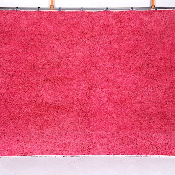 Berber rug pink - Moroccan Pink rug - Solid Pink rug - Wool Berber rug - Beni ourain rug - Custom rug - Handmade rug - Moroccan area rug