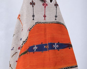 Moroccan Burnous - Berber burnous - Berber cape - Handmade burnous - Hooded cape - Moroccan cloak - Vintage cloak - Selham - Salham