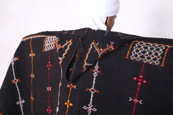 Antique costume - Moroccan cape - Tribal rug - Vi… - image 6