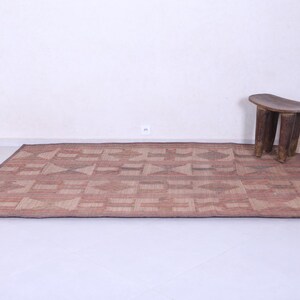 Vintage tuareg mat 6.1 x 9.2 feet old reed rug - tuareg rug - handmade rug - nomad rug - mauritanian mat - sahara rug image 5