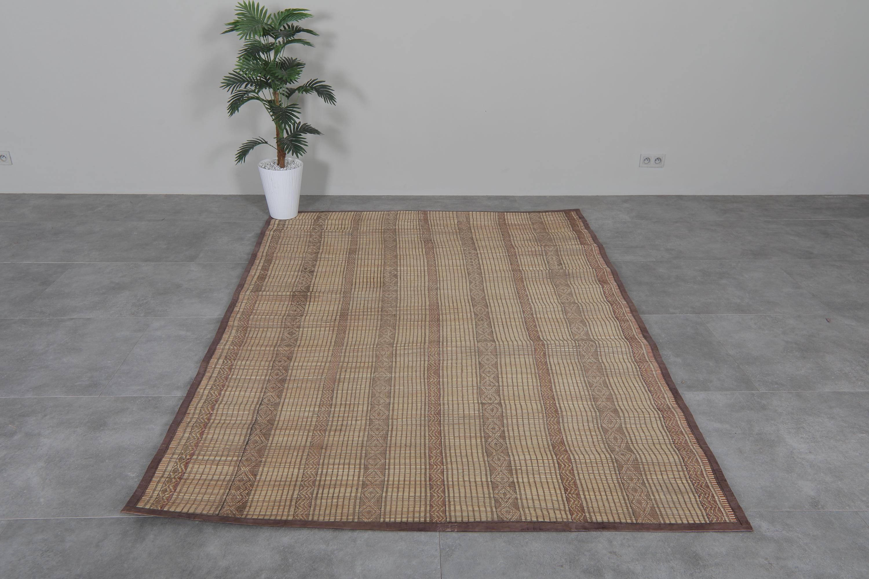 Vintage Tuareg Mat 5.9 X 8.6 Feet Handmade Mat - Vintage Tuareg Rug ...