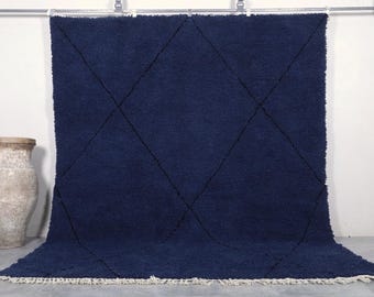 Moroccan blue rug - Moroccan Navy rug - Blue area rug - Berber blue rug - Moroccan blue rug - Handmade rug - Blue rug - Moroccan area rug