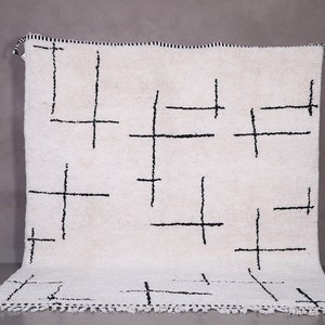 Beni ourain rug - Moroccan rug - Wool rug - Berber rug - Custom size rug - Moroccan shag rug - Handmade rug - Custom moroccan rug