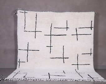 Beni ourain rug - Moroccan rug - Wool rug - Berber rug - Custom size rug - Moroccan shag rug - Handmade rug - Custom moroccan rug