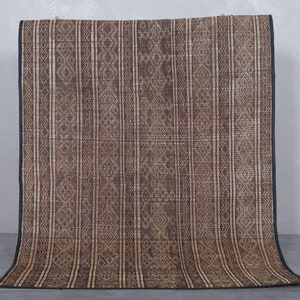 Tuareg vintage mat 3.6 x 4.8 feet african rug - mauritanian rug - African rug - mauritanian mat - vintage tuareg rug - tuareg mat