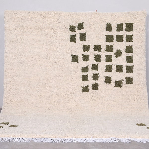 Moroccan checkered rug - Moroccan rug - handmade rug - Berber rug - checkered rug - Wool rug - Contemporary rug - Contemporary checkered