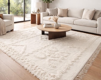 Custom moroccan rug - Flat woven kilim rug - Handmade wool rug - white berber rug - Abstract rug - Moroccan berber rug - Morocco rug