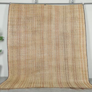 Tuareg rug 7.6 x 9.1 feet large african rug - mauritanian mat - tuareg rug - vintage tuareg mat - reed rug - tuareg rug - sahara rug