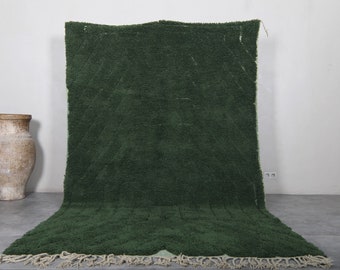 Moroccan green rug - Handmade berber rug - Custom area rug - Beni ourain rug green - Living room rug - Moroccan rug - Morocco rug - Green
