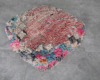 Floor cushion for Bohemian decor - Handmade 24x24 inch Floor Cushion for Boho Living Room Decor - Pouf Ottoman or Footstool