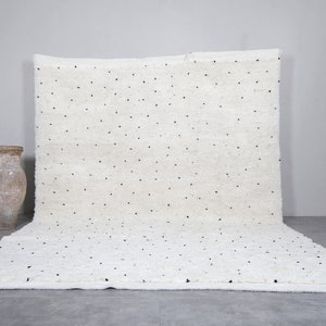 Moroccan rug dots - Beni ourain rug - Custom Handmade rug - Berber rug dots - Black dots - Moroccan area rug - Custom design rugs