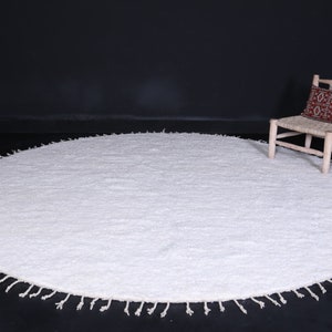 Moroccan Round rug - handmade round rug - berber round rug - custom round rug - wool round rug - custom round carpet - solid round rug