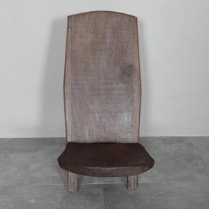 Vintage rustic handcrafted wooden chair – Minimalist & Timeless design- Moroccan chair - Relaxing read - Handmade chair - Natural wood chair