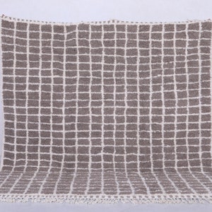 Moroccan grid rug - Custom size rug - Beni ourain rug grid - Morocco rug - Berber rug hand knotted - Moroccan rug - Wool rug
