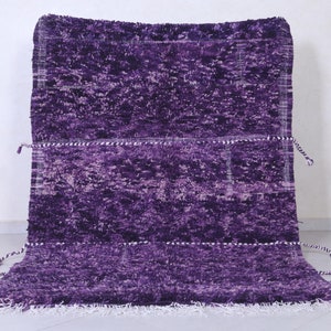 Moroccan Purple rug 6.7 x 4.5 feet moroccan purple rug - handmade rug - purple floor rug - purple rug - berber purple rug - purple carpet
