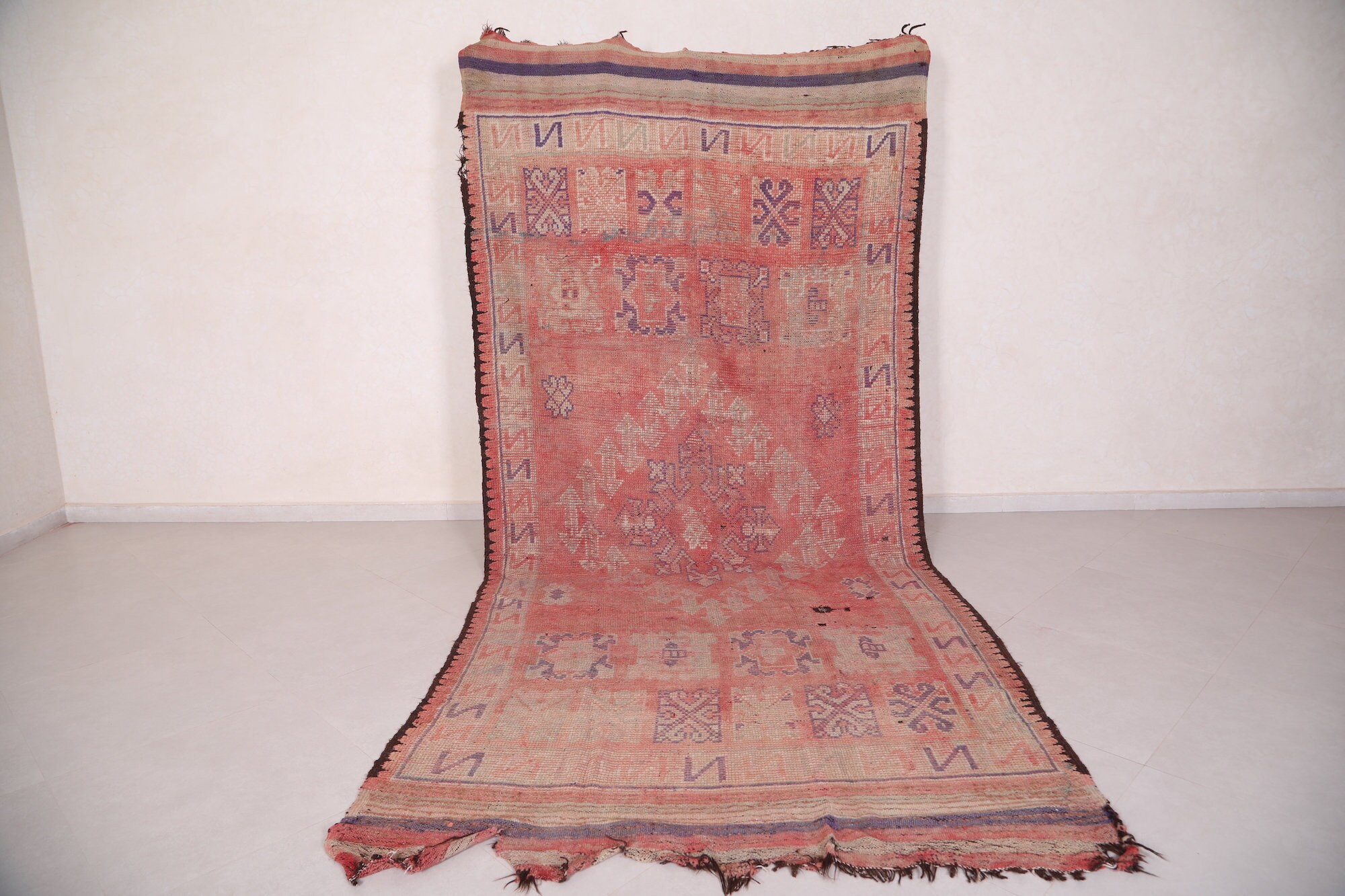 Tapis Marocain Vintage 5.2 Ft X 11.6 - Livraison Gratuite, Tapis de Laine Berbère Tapis Fait Main Ma