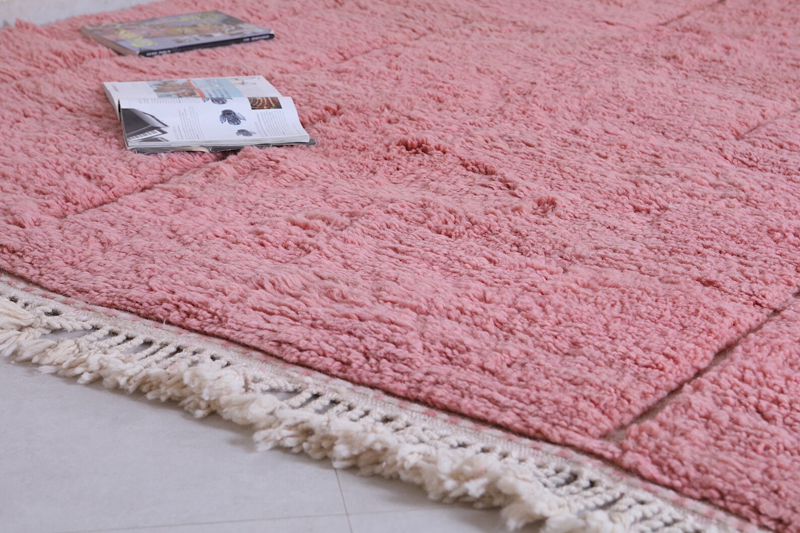 Berber Rug Pink Moroccan Pink Rug Contemporary Rug Pink Etsy