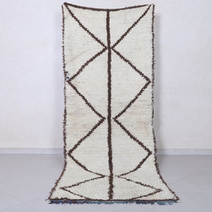 Vintage Moroccan rug 3.2 x 8.5 Feet Runner berber rug - Morocco rug - Moroccan rug - Hand woven rug - Moroccan berber rug - Beni ourain rug