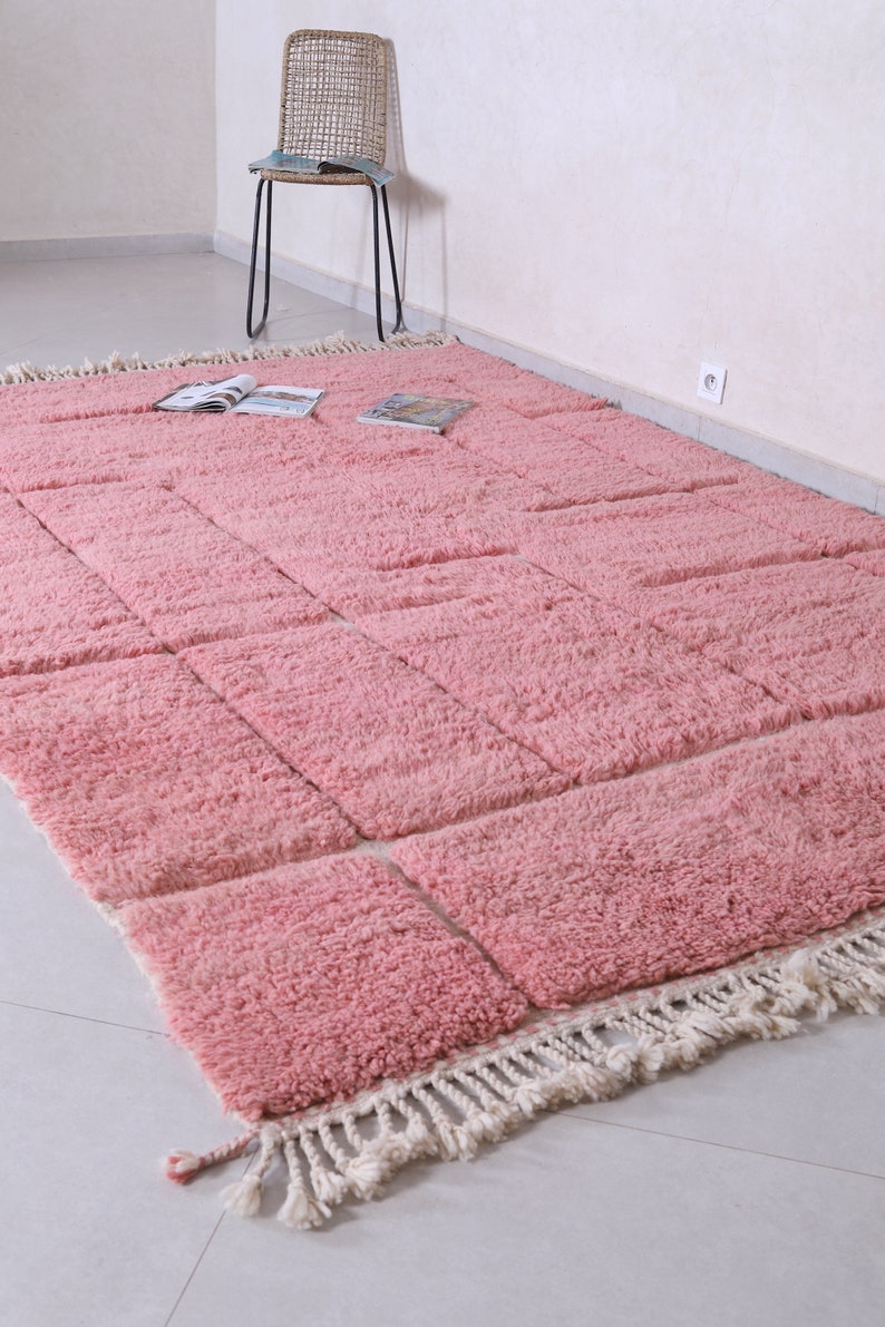 Berber Rug Pink Moroccan Pink Rug Contemporary Rug Pink Etsy