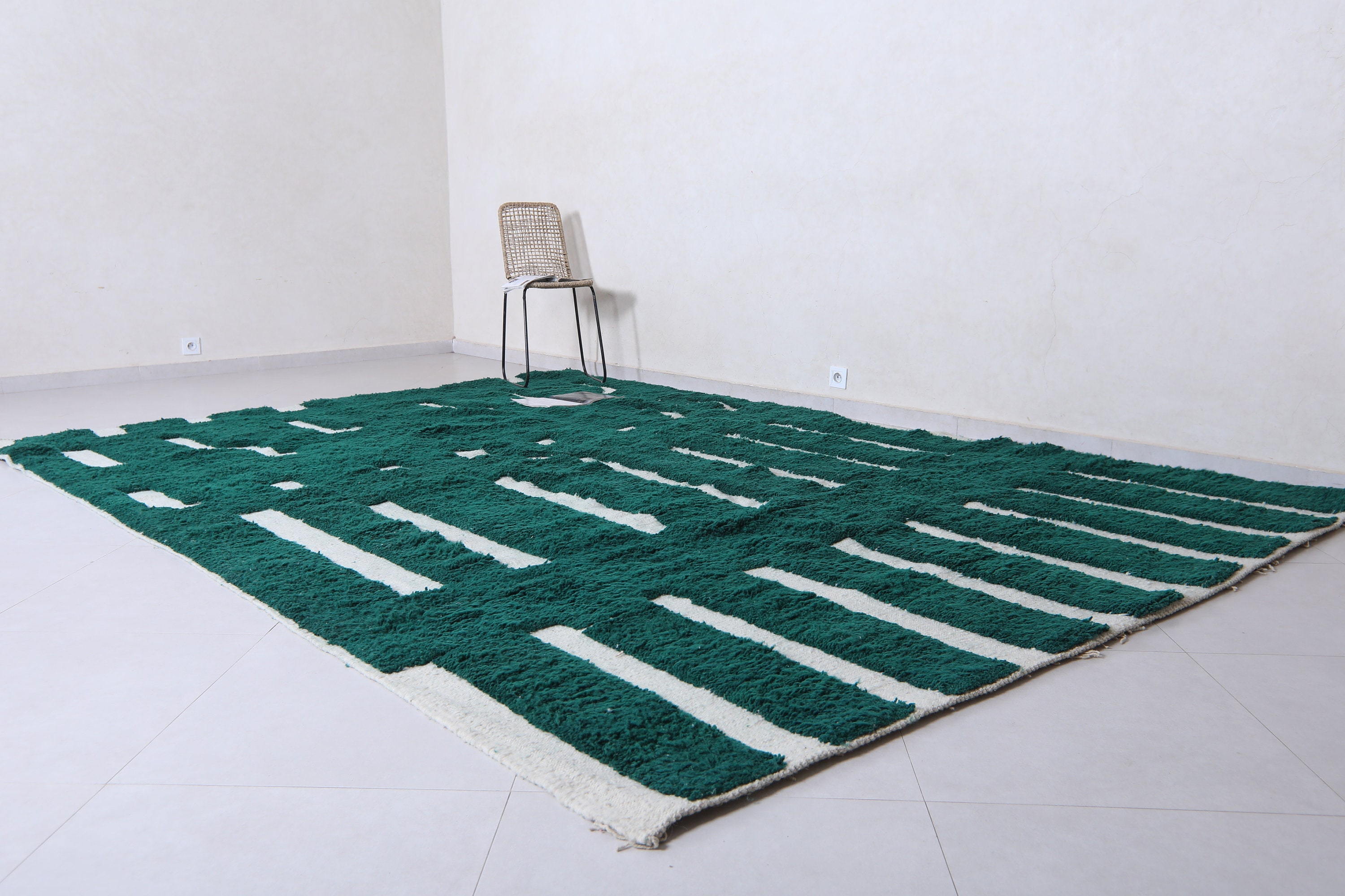 Greenarbic Rug Patterns Moroccan Green Rug - Handmade Berber Rug - Custom Area Rug - Beni ...